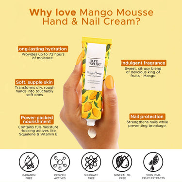 PureSense Mango Mousse Hand and Nail Cream 30ml